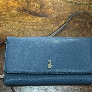 London Fog Blue Wallet Crossbody
